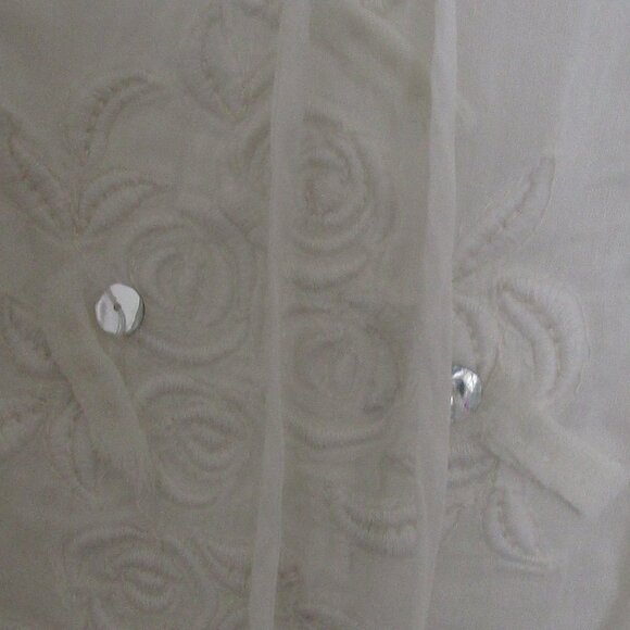 100% white cotton peasant blouse - Picture 3 of 8